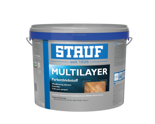 Клей для паркета эластичный на основе силан-полиуретана STAUF Multilayer 18 кг. (6кг. х 3 шт.)