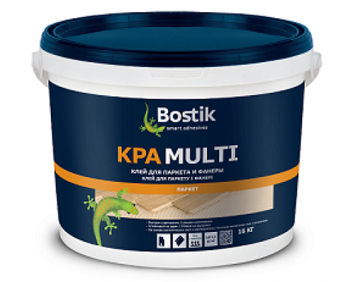Клей для паркета, инженерной доски и фанеры на основе растворителя Bostik Tarbicol KPA Multi 16 кг.