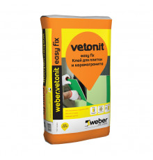 Клей для плитки и керамогранита Weber.Vetonit Easy Fix / Изи Фикс 25 кг.