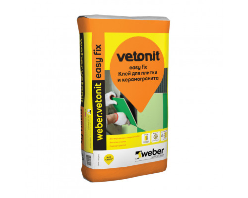 Клей для плитки и керамогранита Weber.Vetonit Easy Fix / Изи Фикс 25 кг.