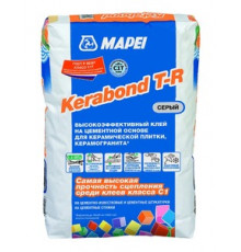 Клей для плитки и мозаики на цементной основе Mapei Kerabond T-R серый 25 кг.