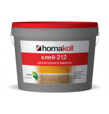 Клей для штучного паркета, водно-дисперсионный homakoll 212 белый 14 кг.