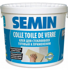 Клей для стеклообоев, стеклотканей, флизелина Semin Colle Toile De Verre 5 кг.