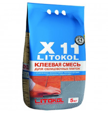 Клей для укладки плитки Litokol X-11 / Литокол Х-11 серый 5 кг.