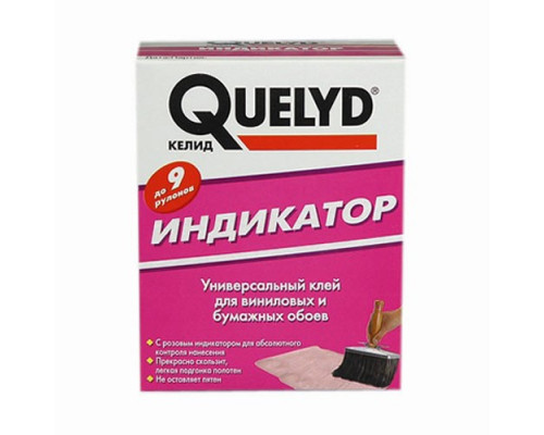 Клей для виниловых и бумажных обоев Quelyd Винил Индикатор 0,15 кг.