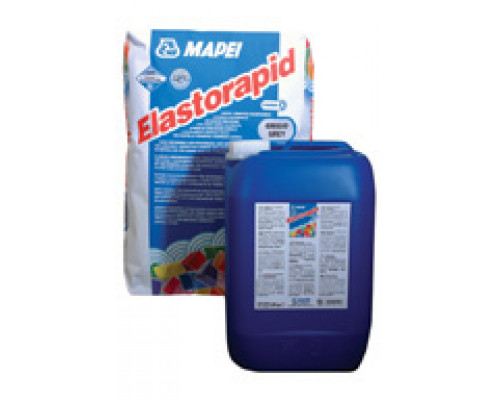 Клей двухкомпонентный быстросхватывающийся "Mapei" Elastorapid компонет А GRIGIO 25 кг.
