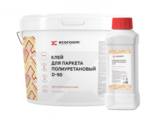 Клей двухкомпонентный полиуретановый для паркета 2K Ecoroom D-90-В 1 кг.