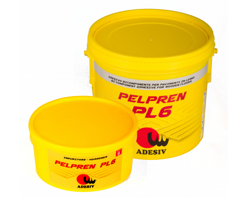 Клей двухкомпонентный реактивный для полимерных оснований Adesiv PELPREN PL6-G 10 кг.