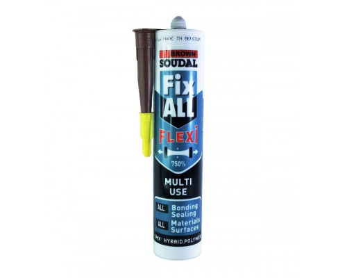 Клей-герметик гибридный Soudal Fix All Flexi / Фикс Алл Флекси коричневый 290 мл. 134903