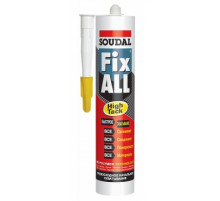 Клей-герметик гибридный Soudal Fix All Hight Tack / Фикс Алл Хайтек белый 290 мл. 119129