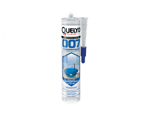 Клей-герметик прозрачный Quelyd 007 Crystal Clear 290 мл.