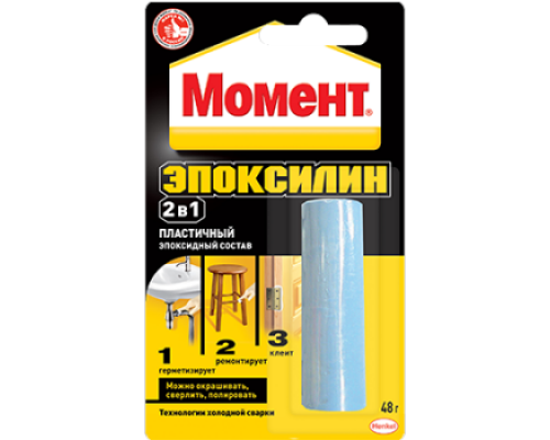 Клей момент Эпоксилин 48 г. в шоу-боксе Henkel