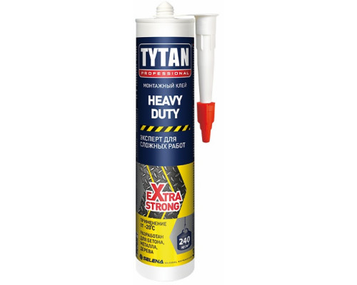 Клей монтажный каучуковый универсальный Heavy Duty бежевый 310 мл. Tytan Professional