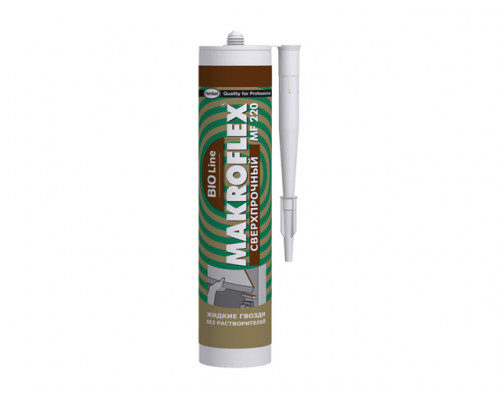 Клей монтажный сверхпрочный "MAKROFLEX BIO LINE" MF220 белый 400 г.