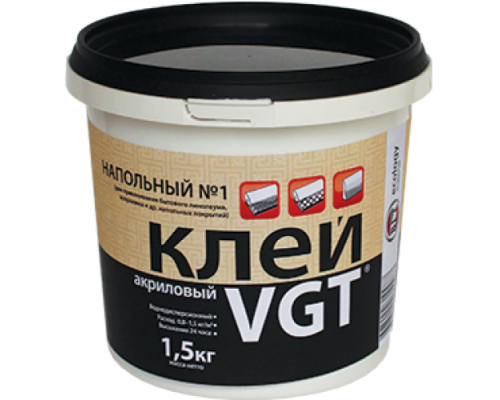Клей напольный акриловый №1 Эконом 15 кг ВГТ