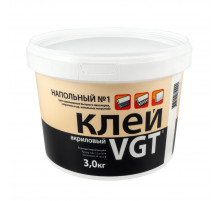 Клей напольный для линолеума и ковролина акриловый VGT №1 Эконом 3 кг.