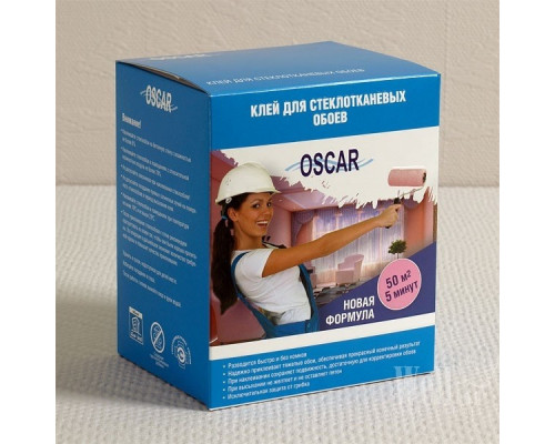 Клей обойный для стеклообоев Oscar / Оскар сухой 400г.