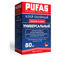 Клей обойный универсальный для всех видов обоев Pufas Ekonom Kleber 525 г. / до 80 м2