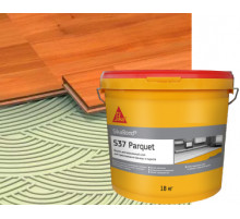 Клей паркетный однокомпонентный дисперсионный жесткий SikaBond ®-537 Parquet 18 кг.