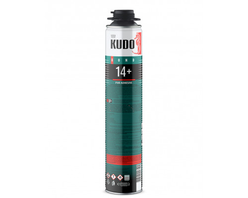 Клей пена монтажный KUDO PUR ADHESIVE PROFF 14+ 1000 мл. KUPP10UAPS
