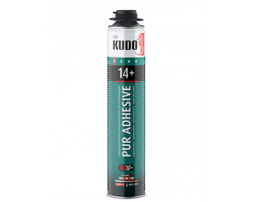Клей пена монтажный KUDO PUR ADHESIVE PROFF 14+ 1000 мл. KUPP10UAPS