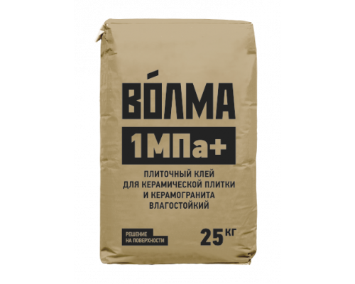Клей плиточный для наружных и внутренних работ ВОЛМА 1 МПа+ влагостойкий 25 кг.