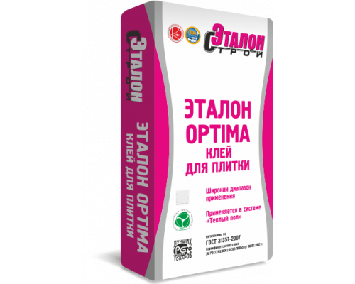 Клей плиточный "Эталон-Оptima" 25 кг.