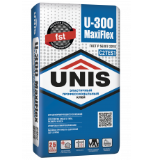 Клей плиточный суперэластичный Unis / Юнис U-300 MaxiFlex 20 кг.