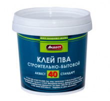 Клей ПВА строительно-бытовой Аквест-40 Стандарт 2,4 кг.