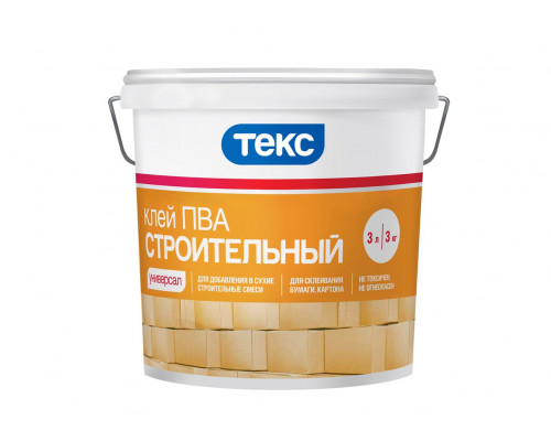 Клей ПВА строительный Универсал 10 кг / 10 л Текс