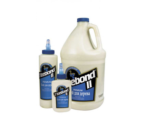 Клей столярный промышленный влогастойкий Premium II Wood Glue однокомпонентный 118 мл. Titebond