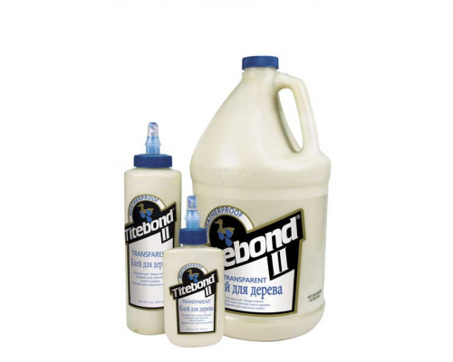 Клей столярный влагостойкий Premium II Wood Glue для дерева прозрачный 237 мл. Titebond