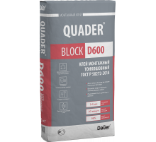Клей тонкошовный для ячеистых блоков Dauer Quader Block D600 серый 25 кг.