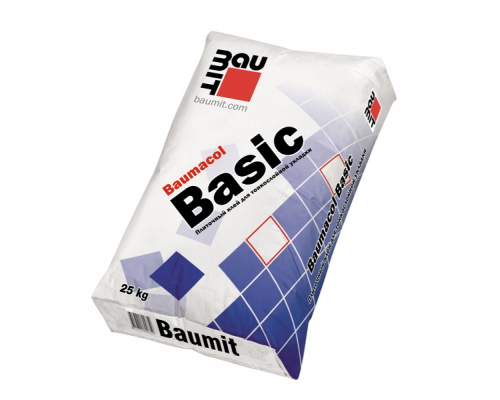 Клей тонкослойный плиточный Baumit Baumacol Basic 0,8 МПа серый 25 кг.