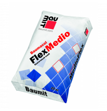 Клей тонкослойный плиточный Baumit Baumacol FlexMedio 1,2 МПа серый 4-15 мм. 25 кг.