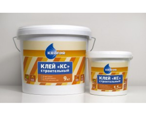 Клей универсальный КС строительный влаго-термостойкий 1,5 кг "Krafor"