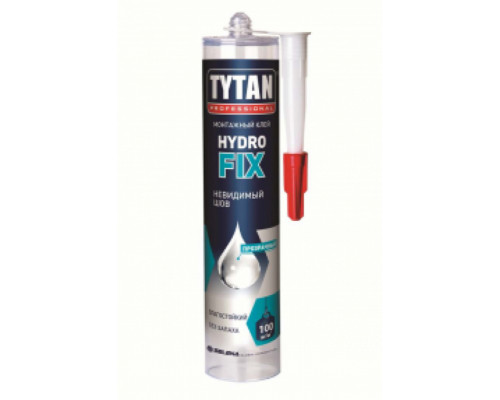 Клей универсальный монтажный на водной основе Tytan Professional Hydro Fix прозрачный 310 мл.