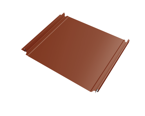 Кликфальц Double Pro Grand Line Drap TX матовый RAL 8004 терракота 0,45 мм.