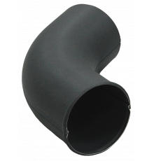 Колено стока Grand Line 125/90 мм. Matte PU RAL 7024 Мокрый асфальт