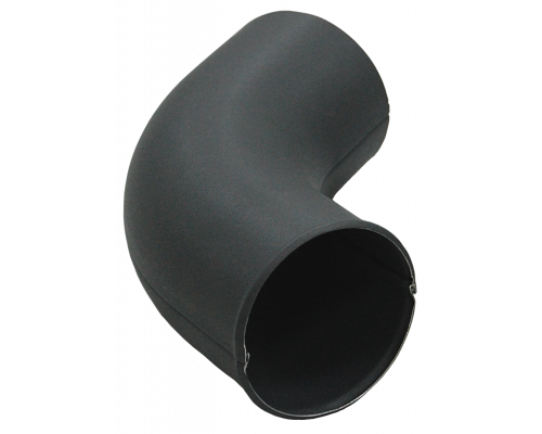 Колено стока Grand Line 125/90 мм. Matte PU RAL 7024 Мокрый асфальт