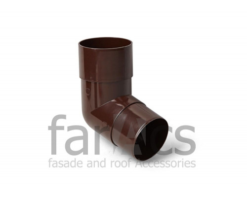 Колено трубы 108° FarAcs ПВХ 125/82 Коричневый