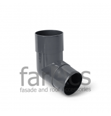 Колено трубы 108° FarAcs ПВХ 125/82 Серый