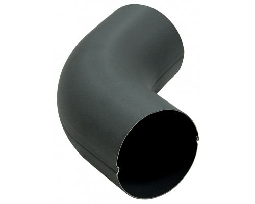 Колено трубы 60° Grand Line 125/90 мм. Matte PU RAL 7024 Мокрый асфальт