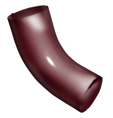 Колено трубы 60° Grand Line 125/90 мм. RAL 3005 Красное вино