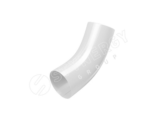 Колено трубы 60° Stynergy 125/90 мм. RAL 9003 Сигнальный белый