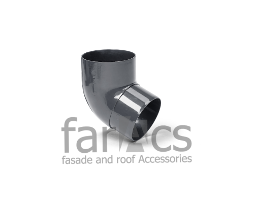 Колено трубы 67° FarAcs PREMIUM ПВХ 152/100 Серый графит