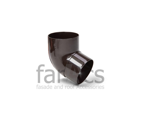 Колено трубы 67° FarAcs PREMIUM ПВХ 152/100 Темно-коричневый