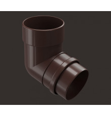 Колено трубы 72˚ Docke LUX ПВХ 141/100 Шоколад
