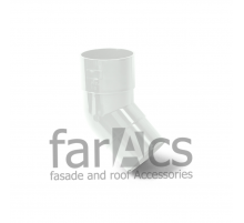Колено трубы FarAcs 135° ПВХ 125/82 Белый