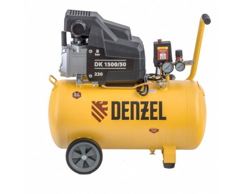 Компрессор воздушный DK1500/50, Х-PRO 1,5 кВт, 230 л/мин, 50 л Denzel